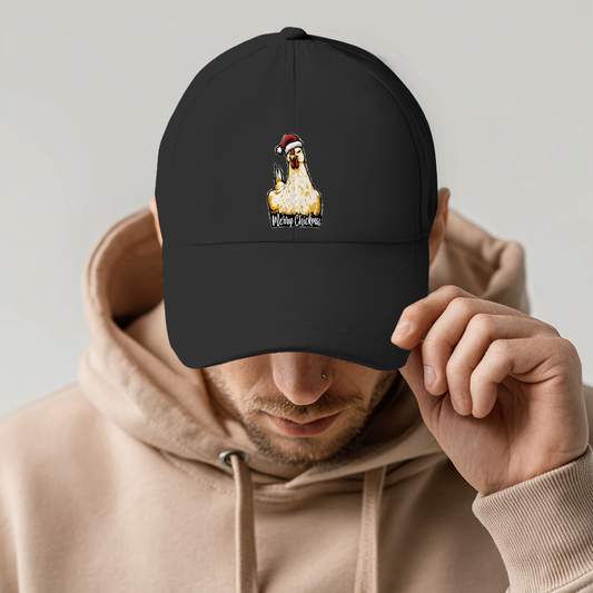 Dad Cap Merry Chickmas
