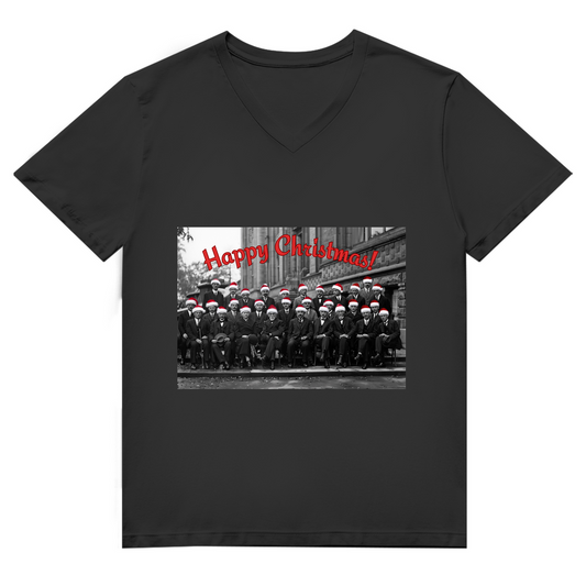 Herren Premium Bio V-Neck T-Shirt Die Wissenschaftler - Weihnachtsedition